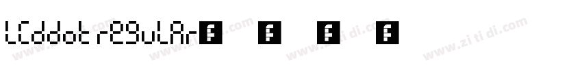 LCDDot Regular字体转换